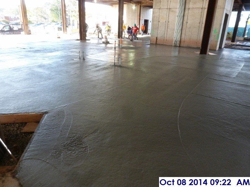 Pouring the concrete slab on grade Facing South-West (800x600)
